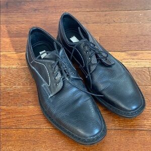 Joseph Abboud “Ryan” black leather dress shoe